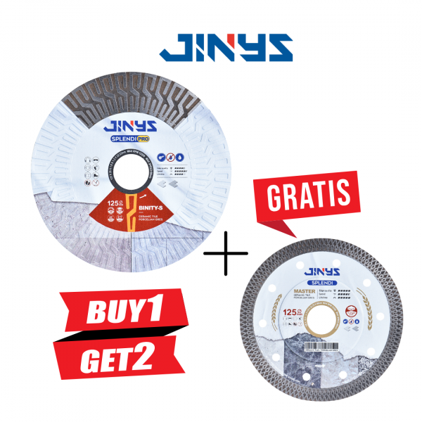 Jinys Splendi Binity S und Jinys Splendi Master Diamanttrennscheibe Schleifen 125 mm