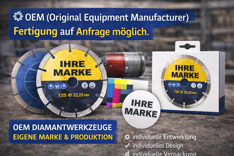 OEM Diamantwerkzeuge – Produktion & eigene Marke
